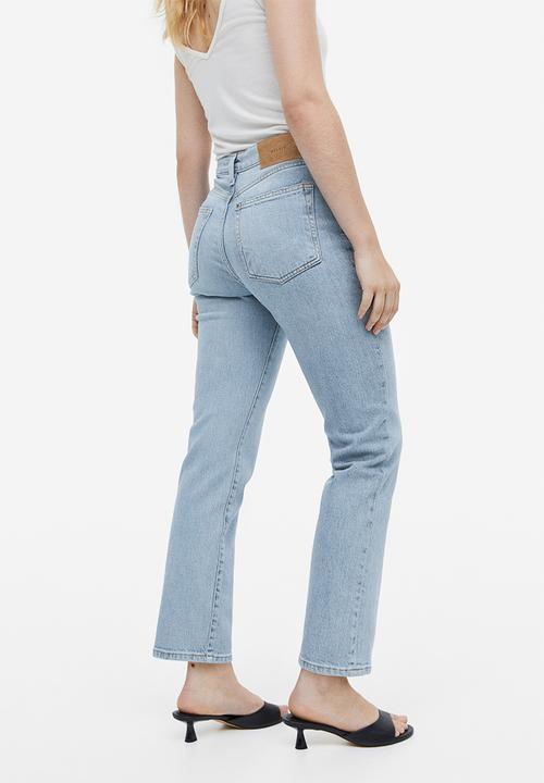 H&M - Vintage mom fit ultra high ankle jeans - light denim blue