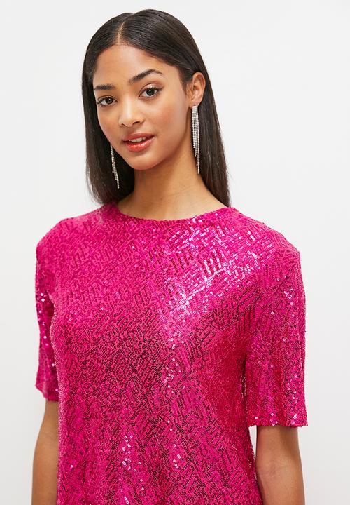 MILLA - Sequins T-shirt - pink