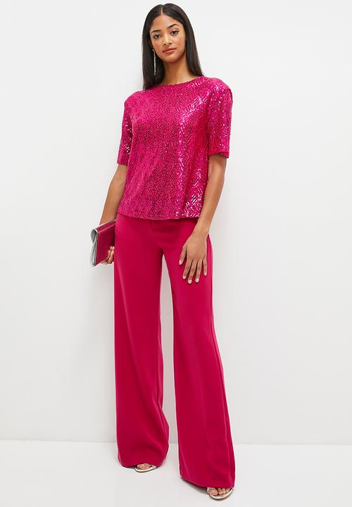 MILLA - Sequins T-shirt - pink