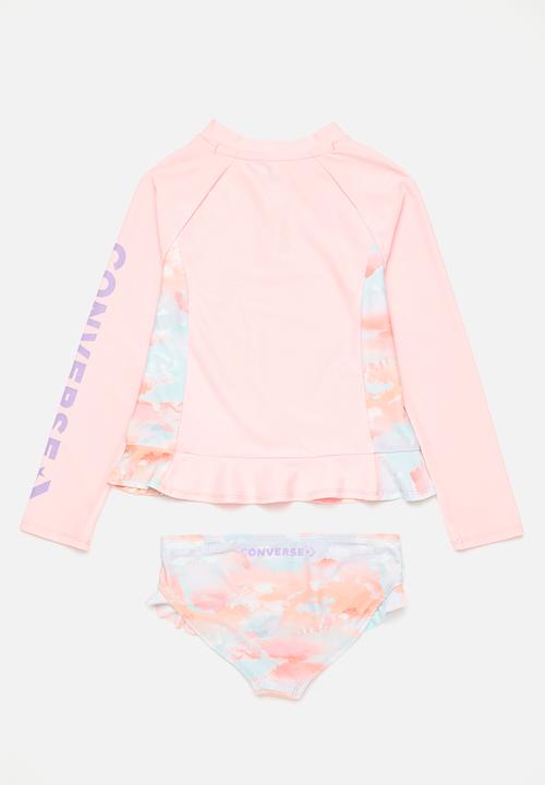 Converse - 2 pack rash guard - sunrise pink