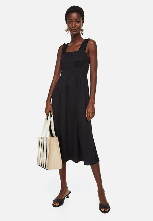 H&M - Smocked dress - black