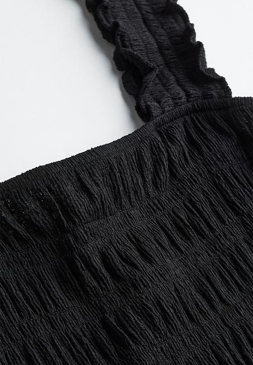 H&M - Smocked dress - black