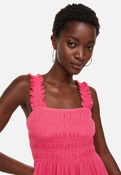 H&M - Smocked dress - pink