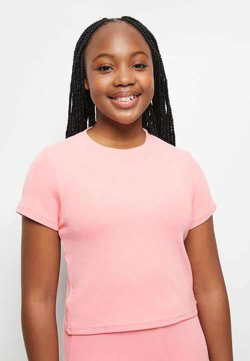 Pop Candy - Tee & flare legging set - pink