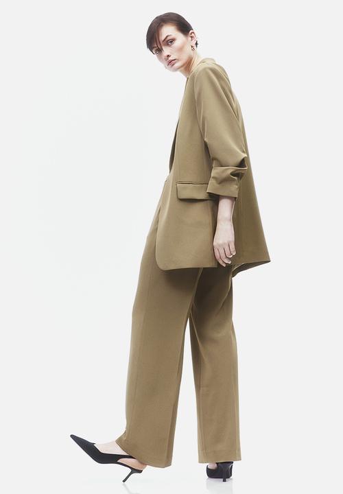 H&M - Straight trousers - dark beige