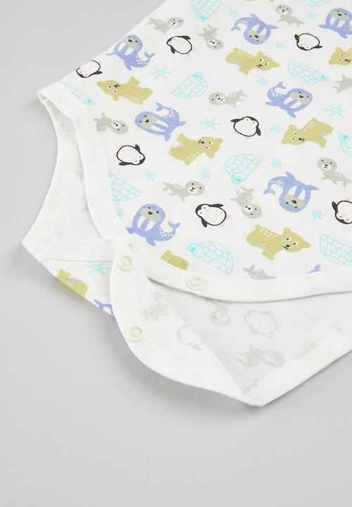 Pop Candy - Printed bodyvest - white