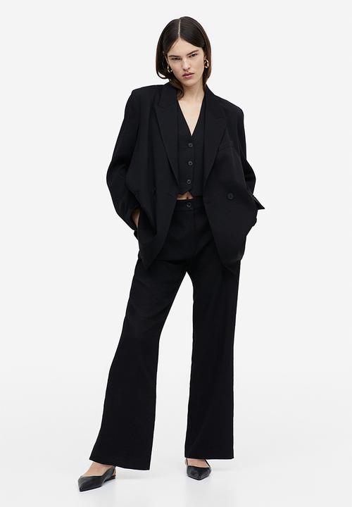 H&M - Straight trousers - black
