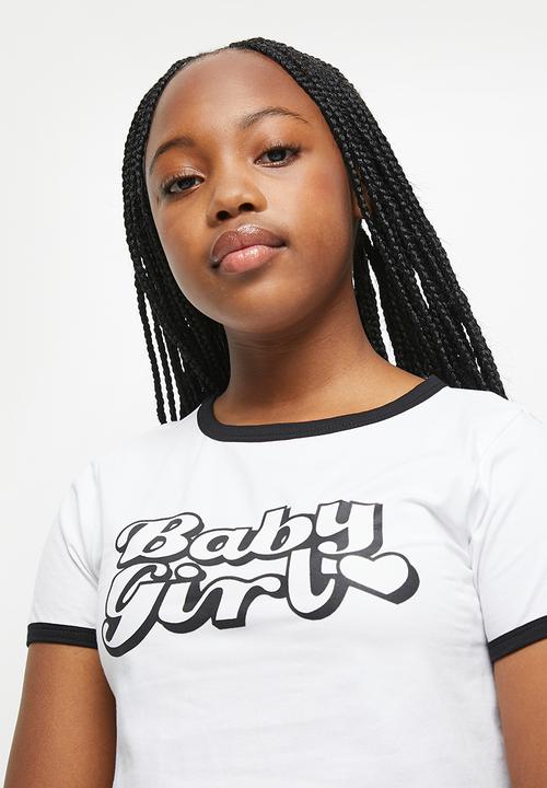 Pop Candy - Crop tee - white
