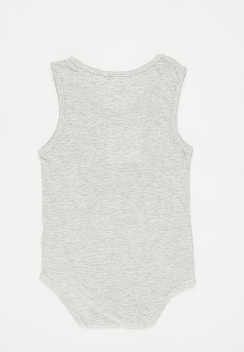 Pop Candy - sleeveless bodyvest - grey