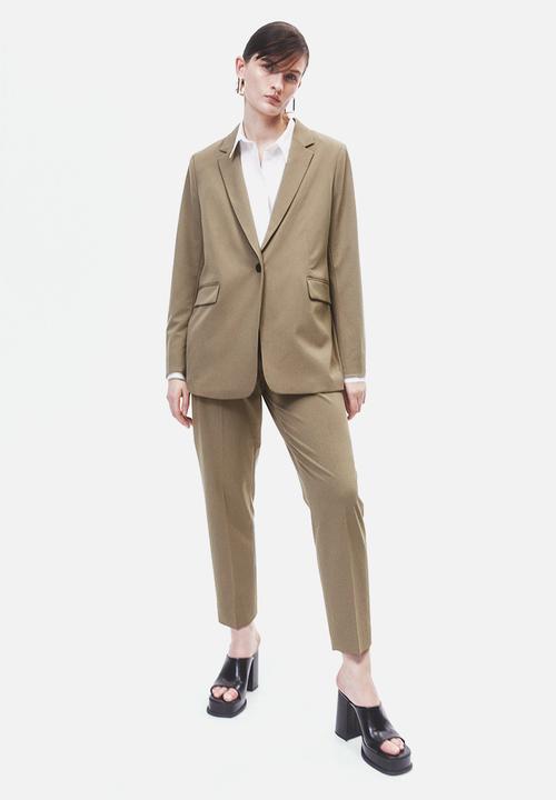 H&M - Single-breasted jacket - khaki green 