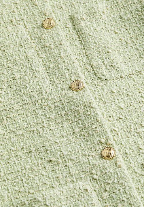 H&M - Bouclé jacket - pistachio green
