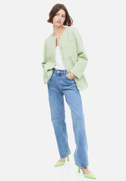 H&M - Bouclé jacket - pistachio green