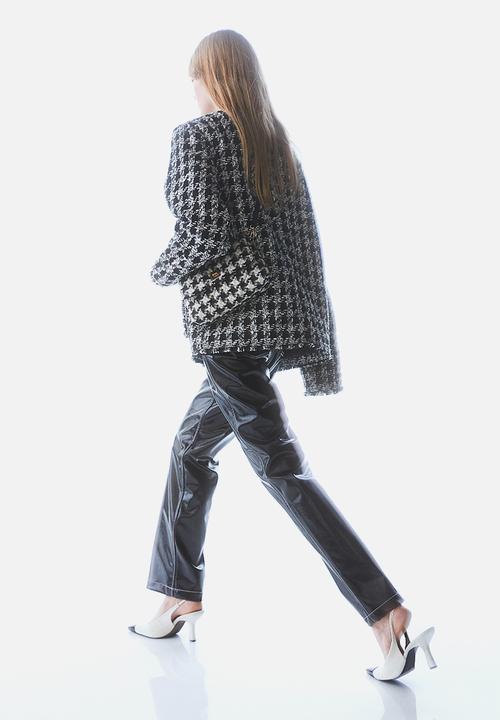 H&M - Bouclé jacket - black/checked 
