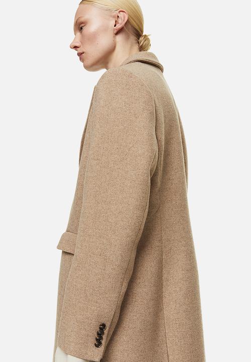 H&M - Single-breasted coat - beige marl 