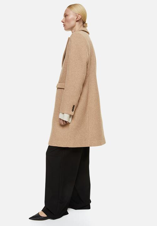 H&M - Single-breasted coat - beige marl 