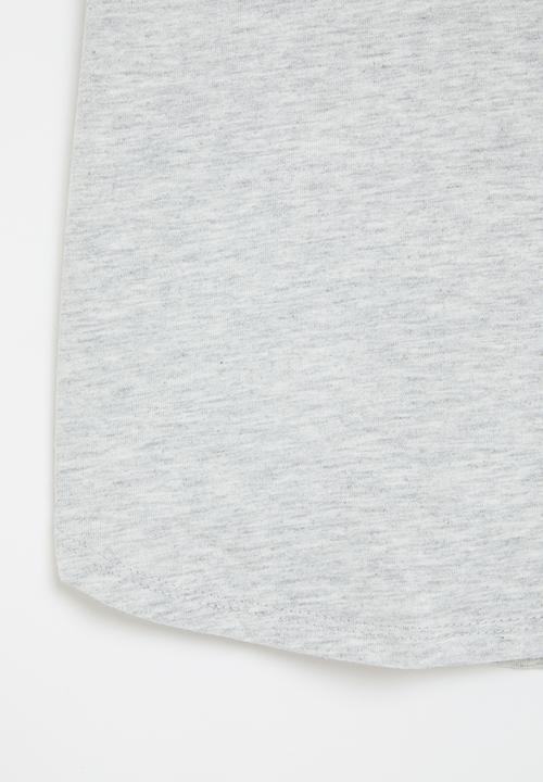 Nike - Nkg floral futura tee - light smoke gray heather