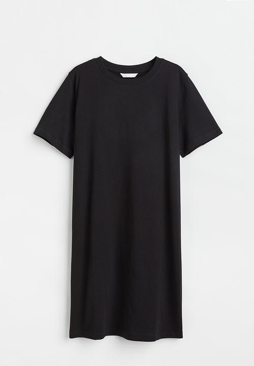 H&M - Cotton T-shirt dress - black