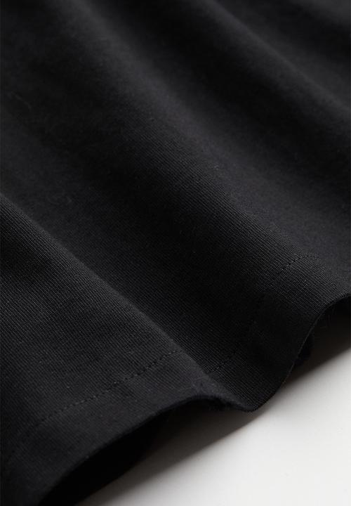 H&M - Cotton T-shirt dress - black