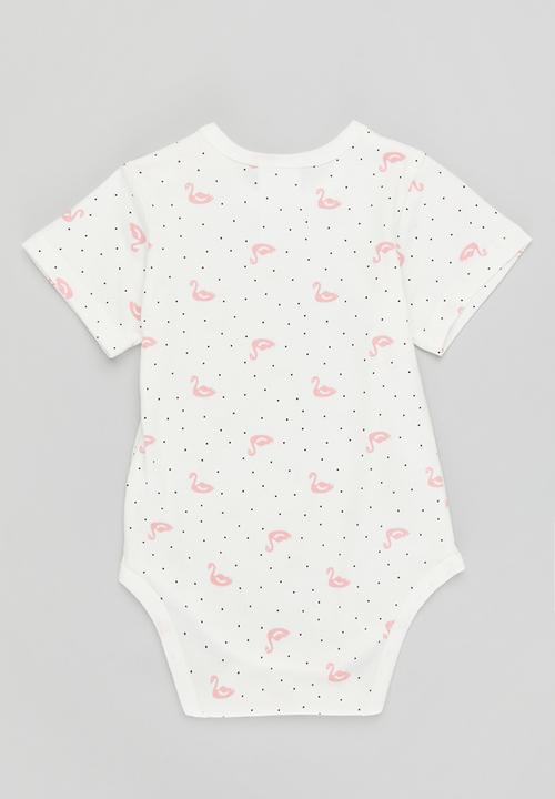 Pop Candy - Printed bodyvests -white and pink