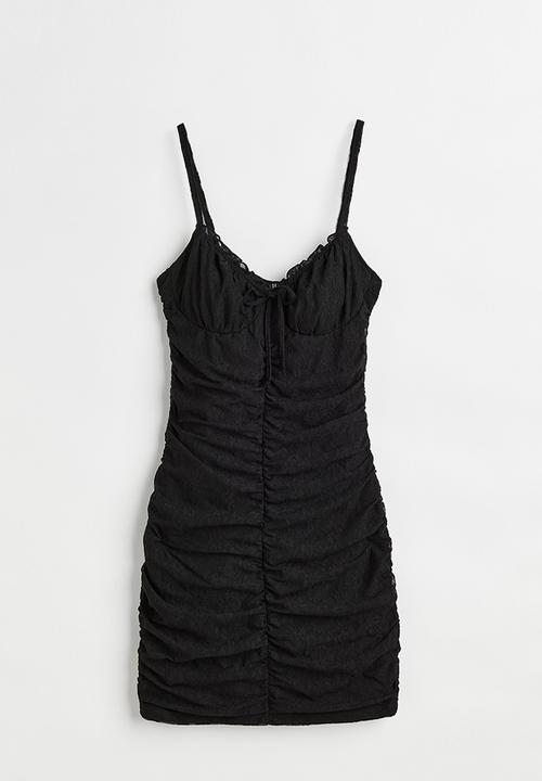 H&M - Draped dress - black