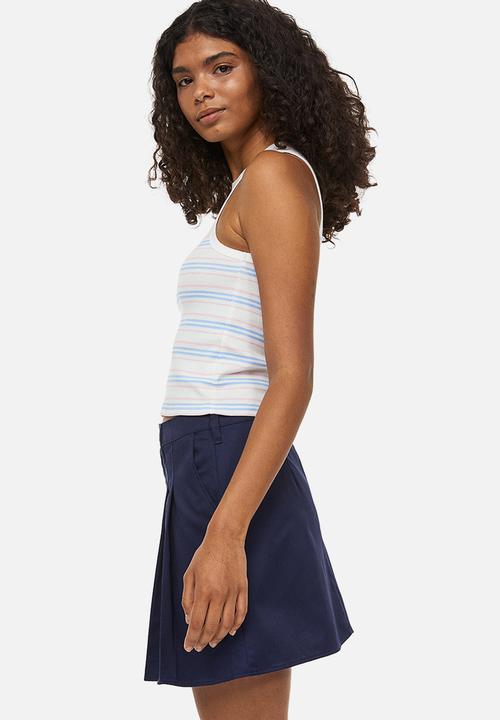 H&M - Printed vest top - white & striped