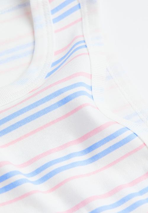 H&M - Printed vest top - white & striped
