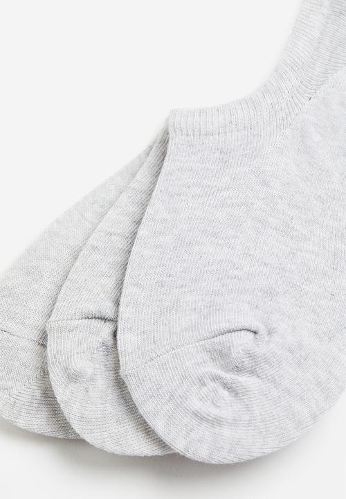 H&M - 3-pack liner socks - light grey marl