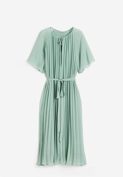 H&M - Pleated dress - mint green 