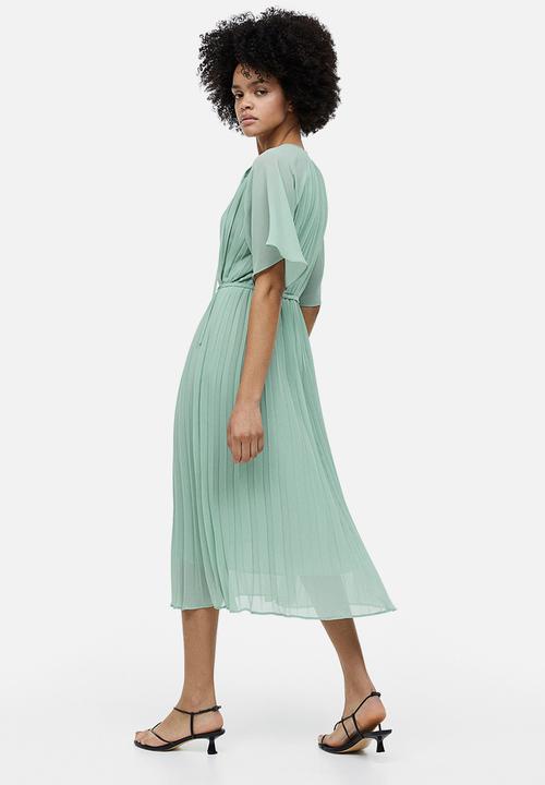 H&M - Pleated dress - mint green 
