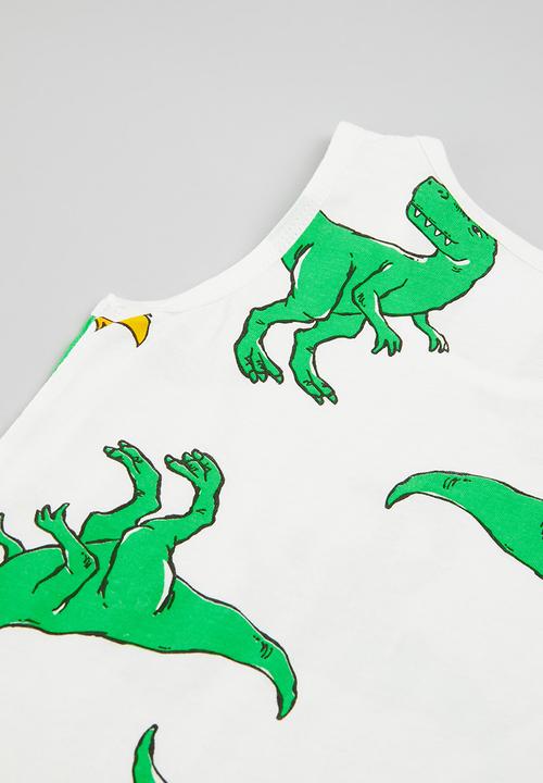 Pop Candy - Dino pj set - green & white