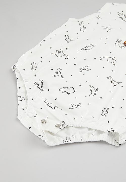 Pop Candy - Baby boys sleeveless bodyvest - white 