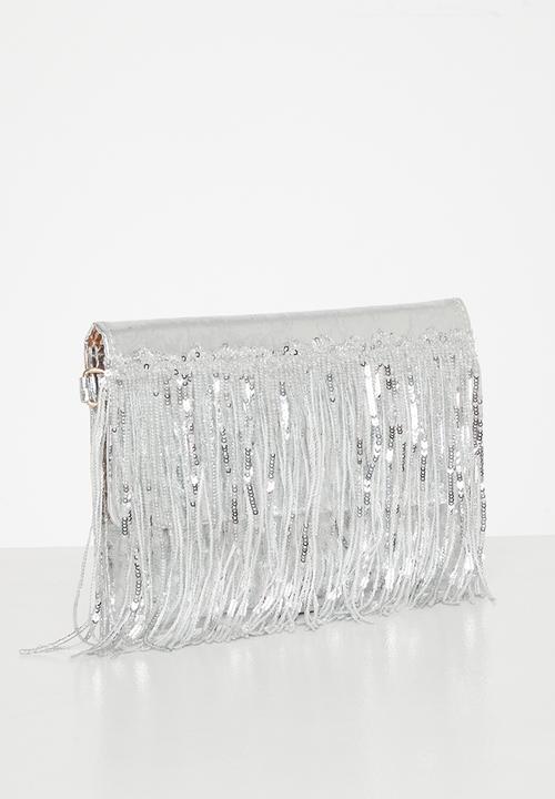 MILLA - Patti clutch bag - silver