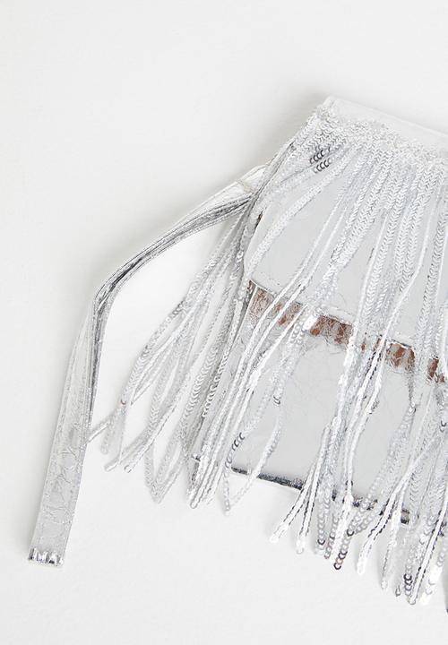 MILLA - Patti clutch bag - silver