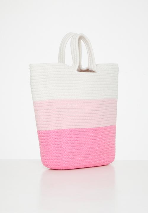 Superbalist - Meg woven shopper - pink