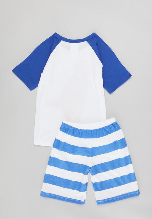 Pop Candy - Printed pj set - blue & white