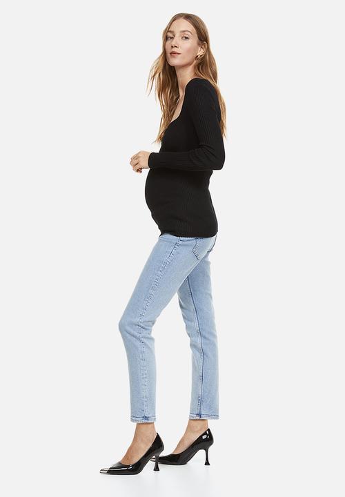 H&M - Mama slim ankle jeans - light denim blue