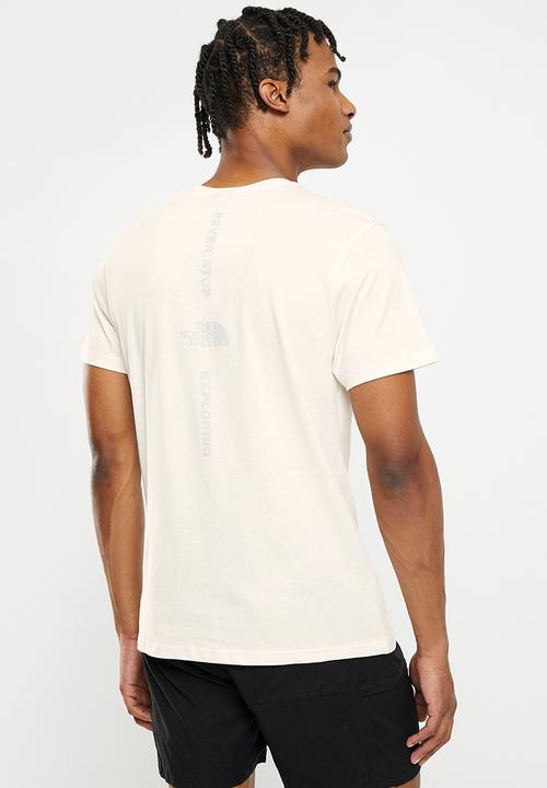 The North Face - M vertical tee - gardenia white-dusty periwinkle