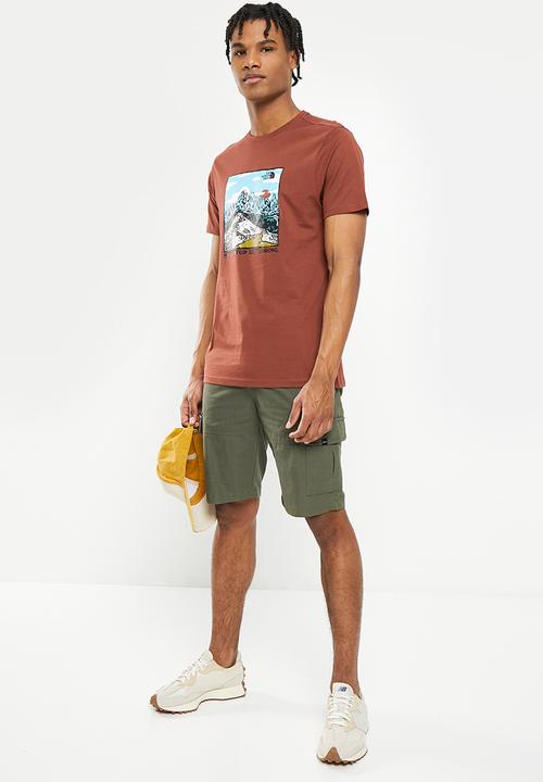 The North Face - M short sleeve graphic tee - brandy brown 
