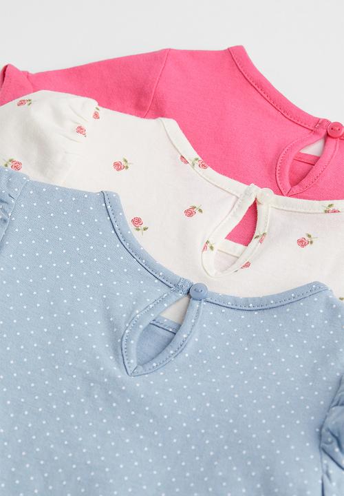 H&M - 3-Pack cotton tops - multi