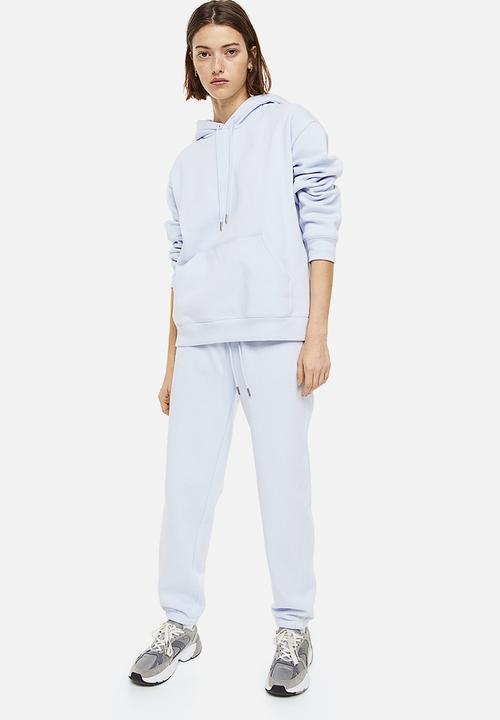 H&M - Cotton-blend sweatpants - light blue 