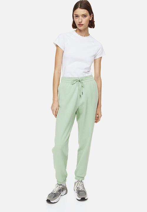 H&M - Cotton-blend sweatpants - light green