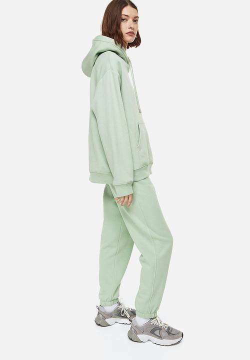 H&M - Cotton-blend sweatpants - light green