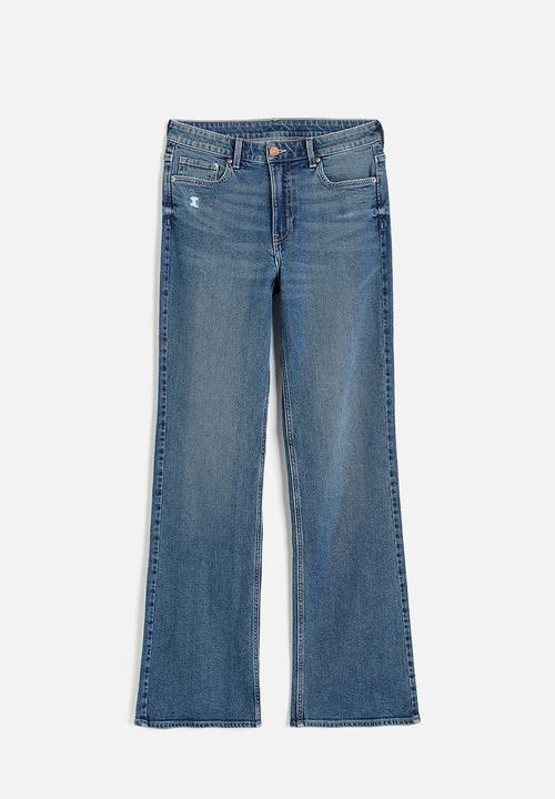 H&M - Bootcut high jeans - denim blue 