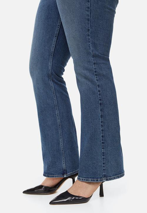 H&M - Bootcut high jeans - denim blue 