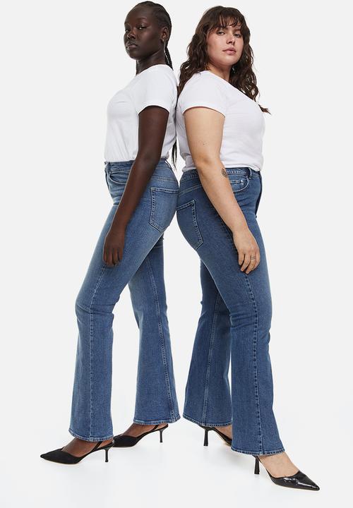H&M - Bootcut high jeans - denim blue 