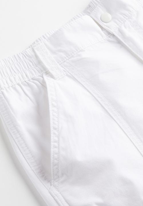 H&M - Canvas cargo trousers - white