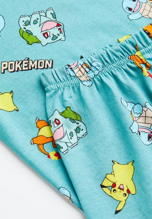 H&M - Printed pyjamas - turquoise/pokémon