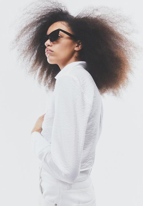 H&M - Collared blouse - white