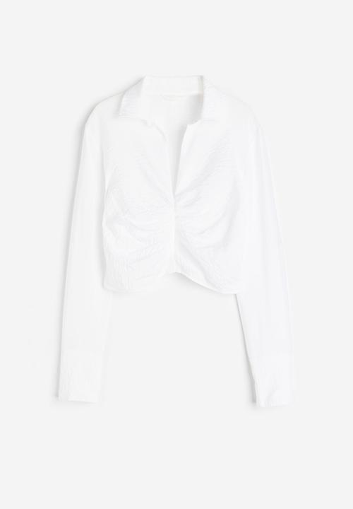 H&M - Collared blouse - white
