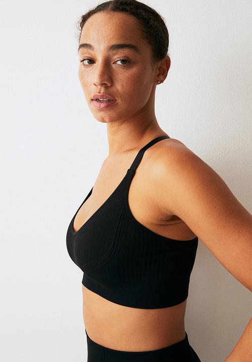 H&M - Drymove™ medium support sports bra - black